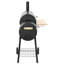 Symple Stuff Portable Charcoal Gas Grill with Side Burner