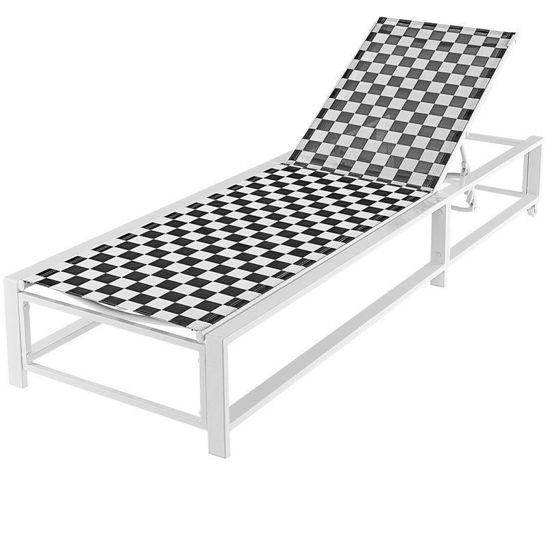 Eviemarie Outdoor Metal Chaise Lounge, 2 Pieces
