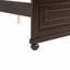 Lit de style traditionnel avec tête et pied de lit, lit en bois de pin avec cadre de lit renforcé