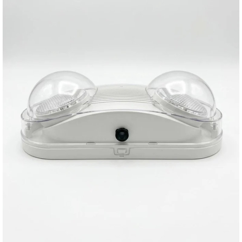 Lampe de secours DEL double tête étanche IP65 E2 Lighting avec batterie de secours de 90 minutes, lumière du jour 5000K, 120/277 V, 1 unité