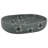 vidaXL Countertop Basin Blue Oval 23.2x15.7x5.5" Ceramic
