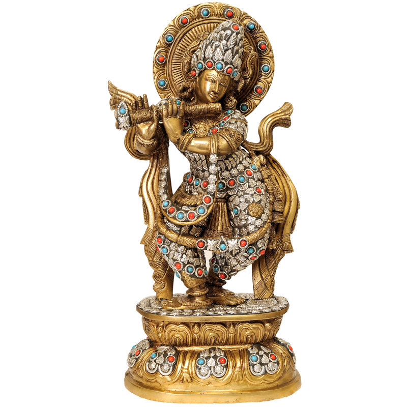 Lord Krishna en costume orné