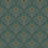 Moroccan Peacock 10' L x 24" W Wallpaper Roll