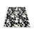 Contemporary Rectangle Black/White Washable Area Rug-4254450