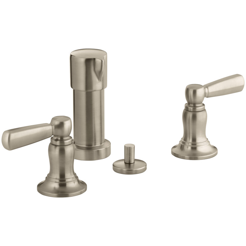 Bancroft Vertical Spray Bidet Faucet with Lever Handles, Vibrant Brushed Bronze