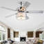 Ventilateur de plafond 52 pales 52 "avec télécommande et ensemble d'éclairage inclus Cascade