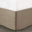 Édredon 7 pièces en faux suède brun clair - Literie à boutons décoratifs doux et confortable-130165000-130165002