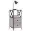 Herendeen 34cm W Iron Bedside Table-272789215-328739557