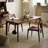 Solid wood dining table with different styles-131112737