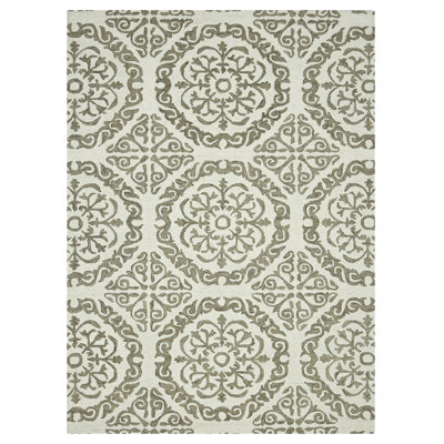 Hand Tufted Wool Geometric Indoor Rug