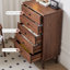 Buffet décoratif brun en bois massif