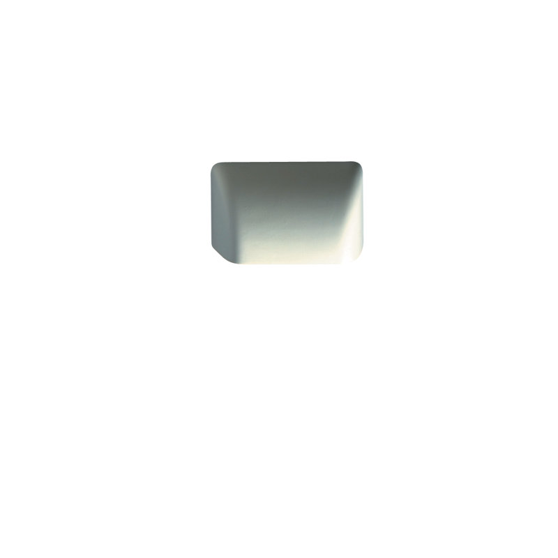 Plafonnier encastré d'extérieur blanc mat Monhollan, H 4,25 po x l 7,75 po x P 5,5 po
