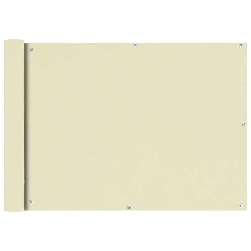 Tissu Oxford Vidaxl, L 236,2 po x P 29,5 po, Crème