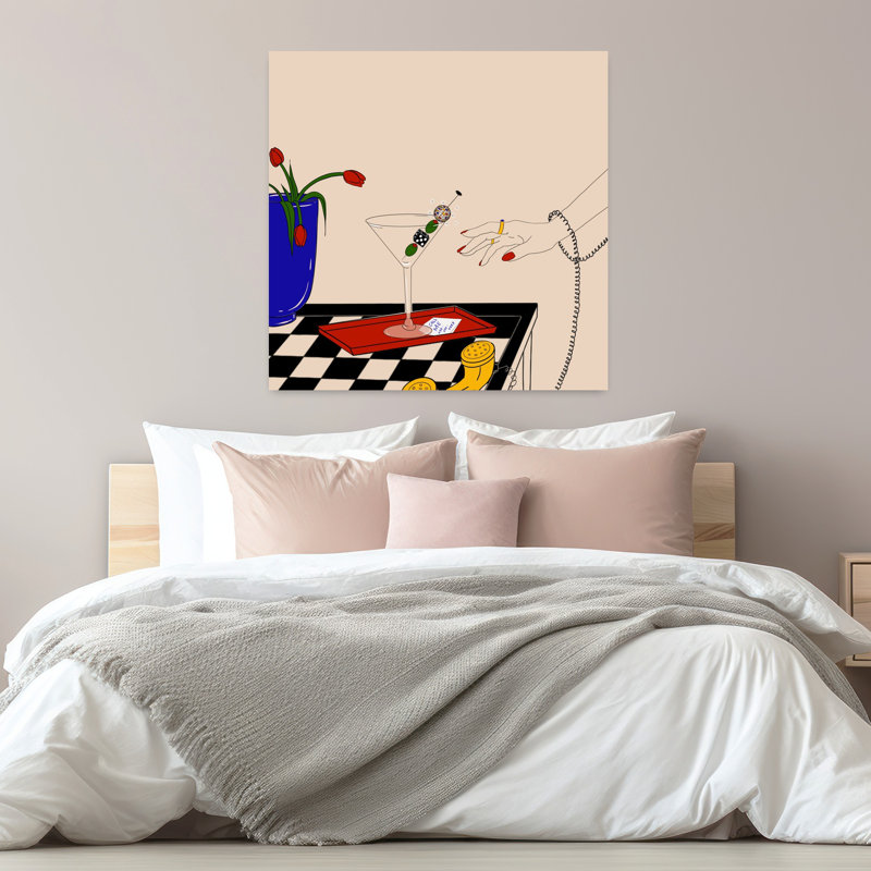 Art contemporain tulipe contemporaine, H 32 po x l 32 po