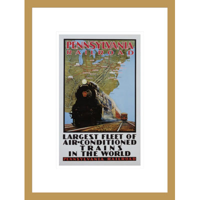 Pennsylvania Railroad Poster by Grif Teller -Framed Giclee Print