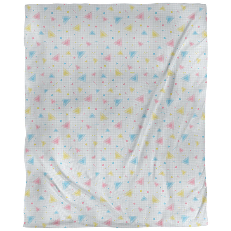Tissu de 90, Jaune / Rose, L 58 po x l 36 po, Sergé de coton