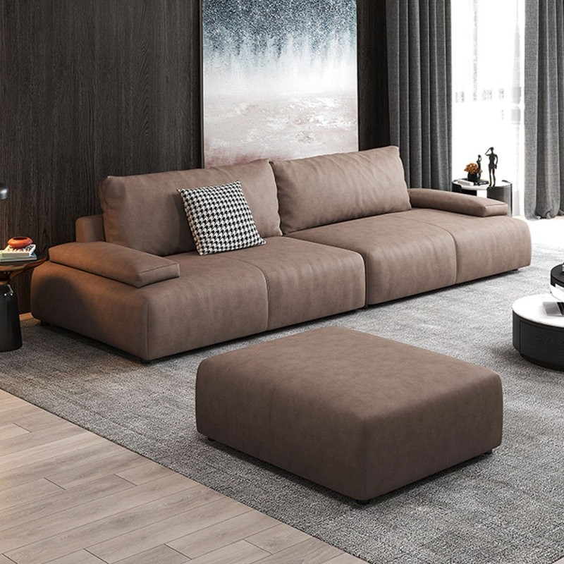 Coussin modulaire 100% polyester Coffee, H 33,46 po x l 102,36 po x P 39,37 po, Café