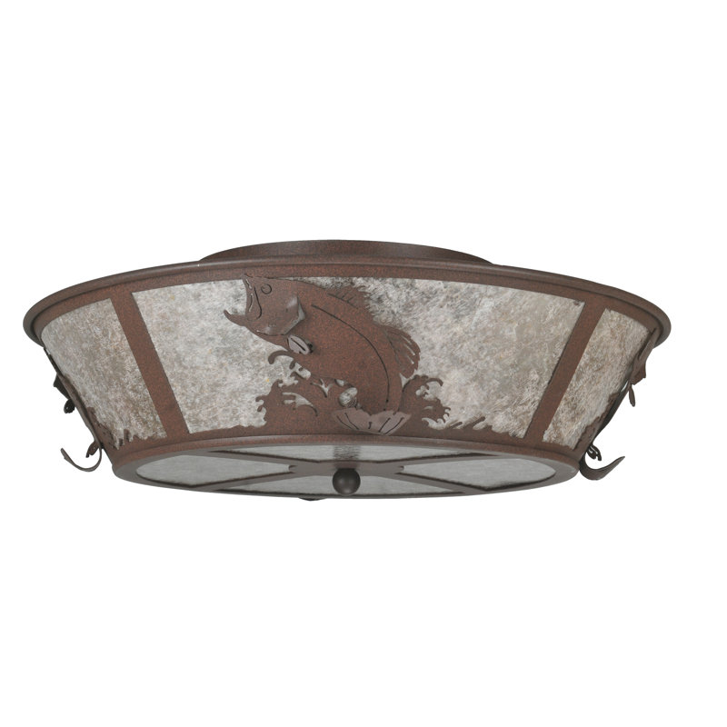 Rustic Lodge 4 - Light Flush Mount