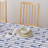 Rectangular Tablecloth, 100% Cotton, 52X104", Vertical Rope Knot Stripe-1548643018