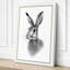 Hare Head Study Japandi - Wrapped Canvas-134362276-134362462