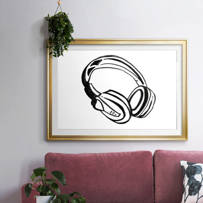 " Headphones Sketch "