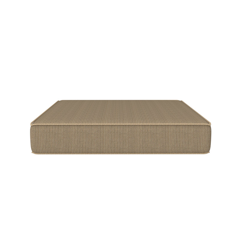 Coussin de repose-pieds pour patio intérieur / extérieur Sunbrella®, Beige/brun