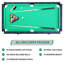 RACK Drogon 5.5-Foot Folding Billiard/Pool Table-52971410