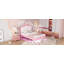 Structure de lit tapissier avec lumières DEL, lit princesse rembourré moderne avec tête de lit couronne-1050643694-1050643681