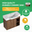 Ensemble de meuble-lavabo mural simple 28 po avec comptoir en céramique-312984768