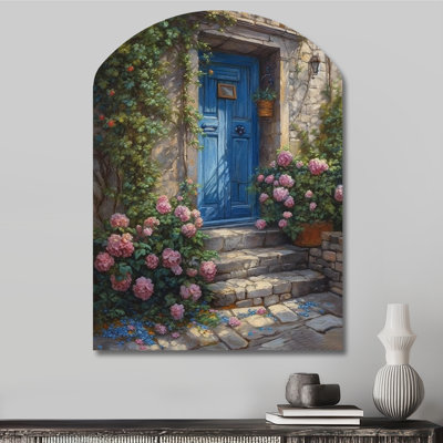 Ilana - décoration murale asymétrique en métal avec porte de ferme