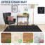 Non-Slip Office Chair Mat 120x90cm, Printed Floor Protector for Hard Floors, Easy to Clean