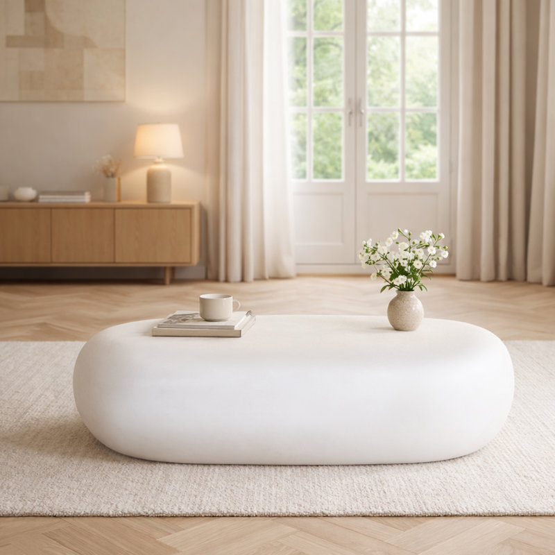 End Table with Oval Top