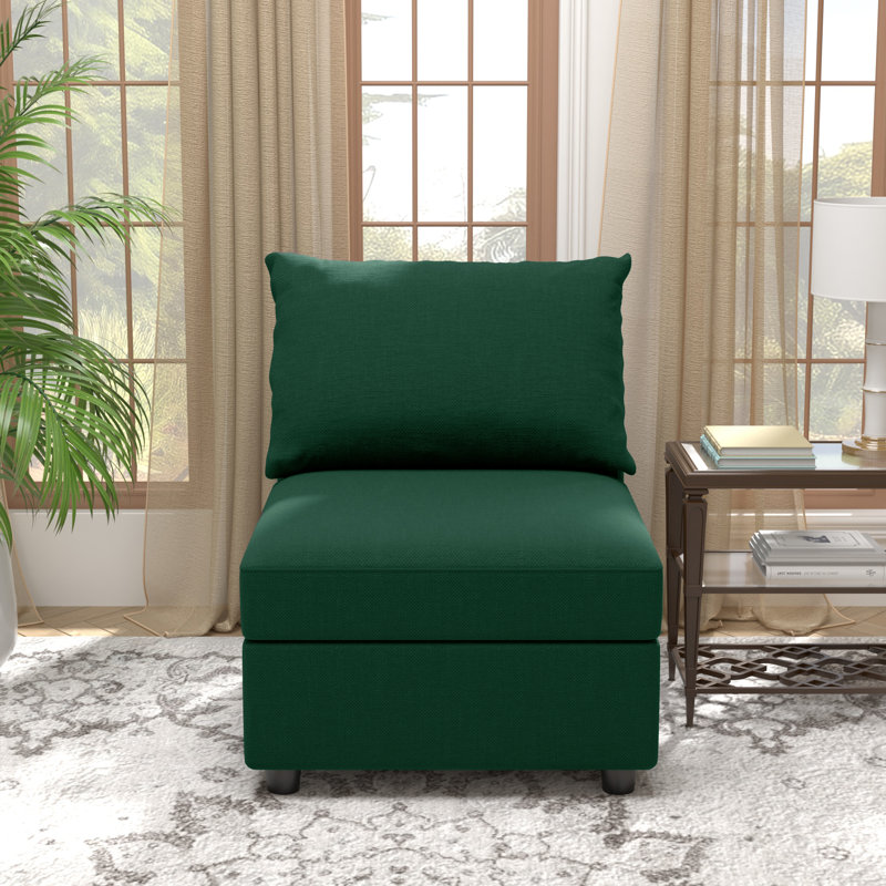 Canapé modulaire rembourré BOX MODULE STO SOFA, Vert forêt