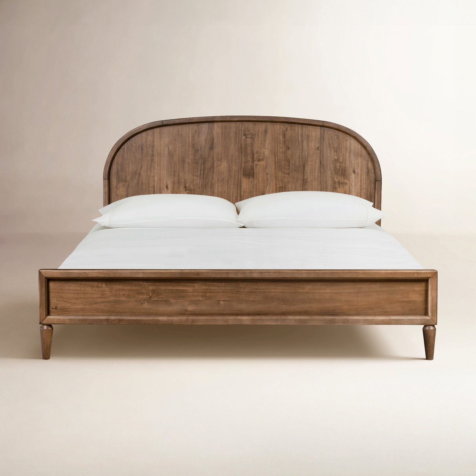 August Solid Wood Bed, Queen