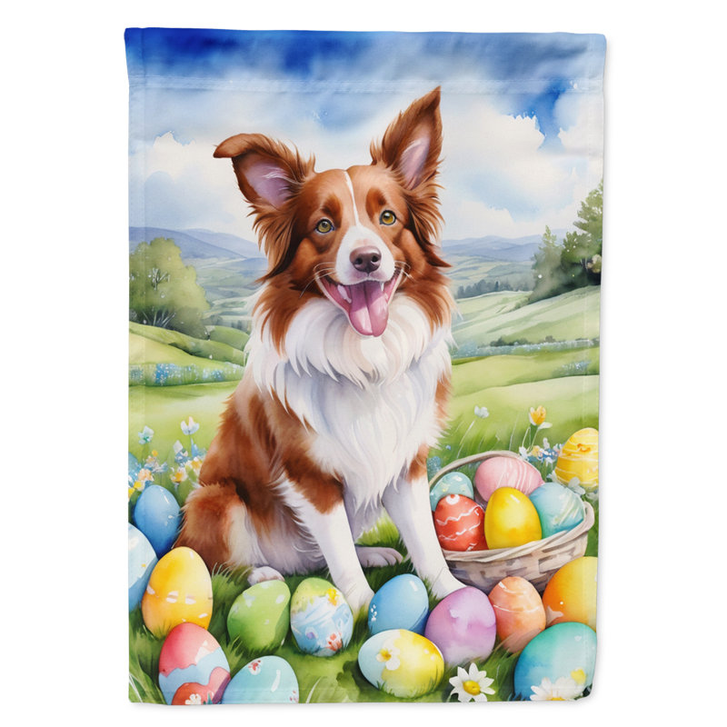 Easter Egg Hunt Double Sided 15.5 in. H x 11.25 in. W Polyester Easter Garden flag