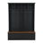 Farmhouse 4-In-1 Hall Tree With Wood Grain Bench And Storage, Mudroom Organizer With 2 Large Drawers And 6 Hooks, Black, 55.9W-270806960