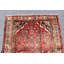 Tapis rouge 4X8 Vintage | Tapis oriental tribal tribal | Tapis bohémien Kazak | Tapis fait à la main