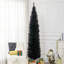 Arbre de Noël artificiel 8 'avec 818 pointes de branches réalistes et base en plastique, noir-1337484725-1337484726