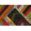 Tapis turc rayé en laine Kilim 5 x 7