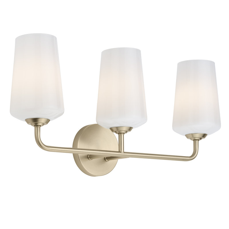 Celino Three-Light Bath & Vanity with Glass, Bronze, Clear