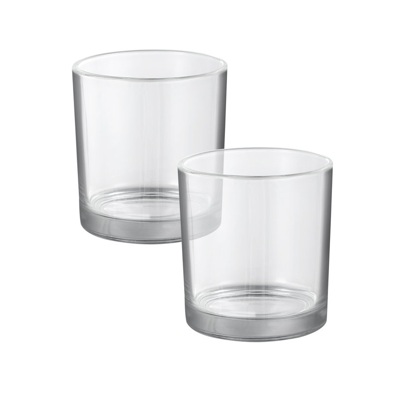 4.625'' H Glass Tabletop Hurricane, 2, 4.625" H x 4.25" W x 4.25" D