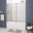 56"-60"W x 58"H Aluminum Framed Tub Door-115203418