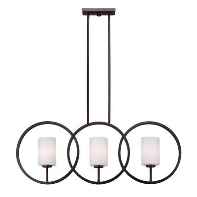 Buffum 3 - Light Antique Bronze Kitchen Island Pendant