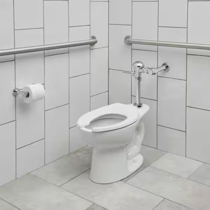 Robinet de chasse de toilette manuel ultime American Standard 6147121.002, type diaphragme, 1,28 gallon par pouce carré (chrome poli)