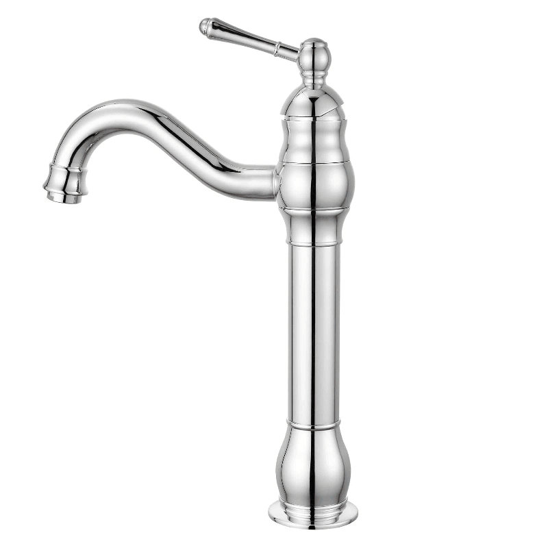 Chrome Cloakroom Basin Mixer Tap Mono 360° Bathroom Sink Tall Single Lever Tap