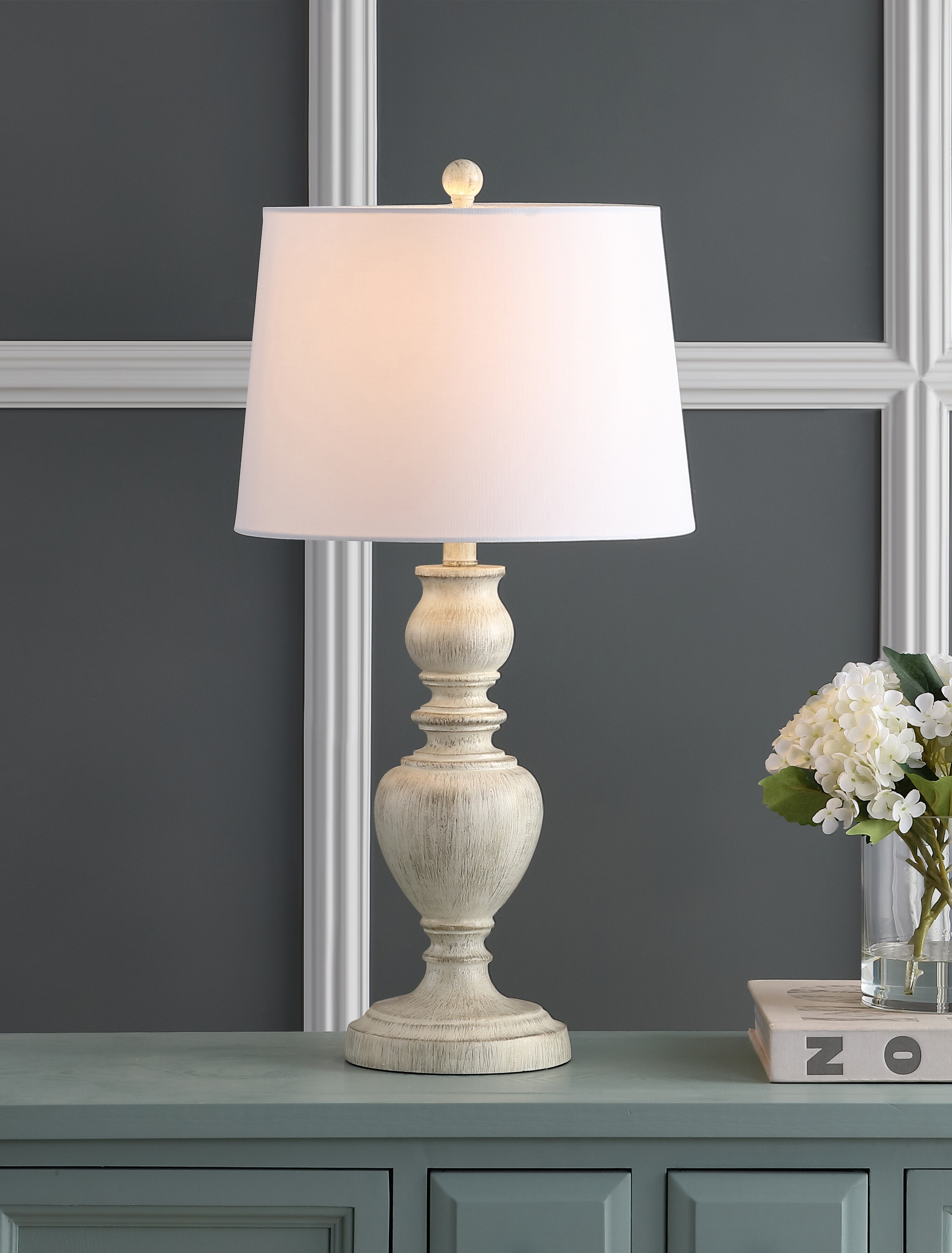 Gracie Oaks Harshbarger Resin Table Lamp & Reviews | Wayfair