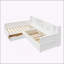 Lit de jour simple en L en forme de L avec lit gigogne sous le lit-927451664