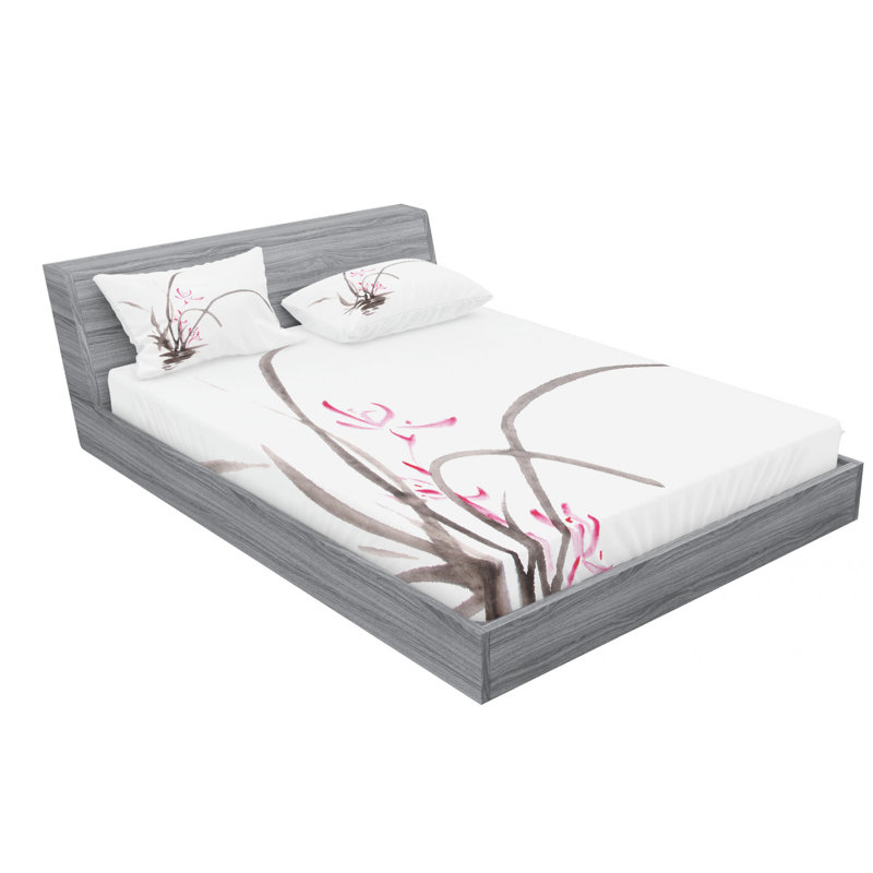 Microfiber Sheet Set, Queen Sheet Set with Fitted Sheet
