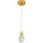 Evgenia Integrated LED Brushed Gold Mini Pendant