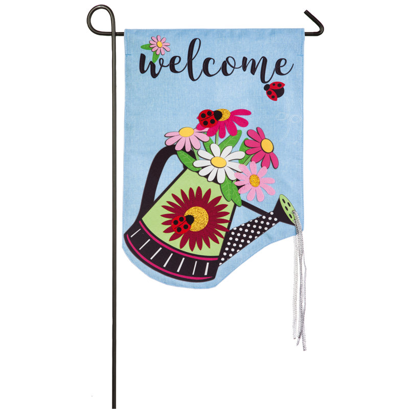 L’arrosage peut accueillir un polyester de 2 côtés 22 x 13 po. drapeau de jardin